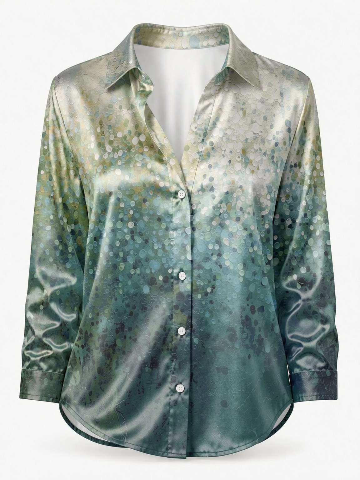 Women's Long-Sleeved Floral Pr - огляд і ціна Resort Shirt Floral