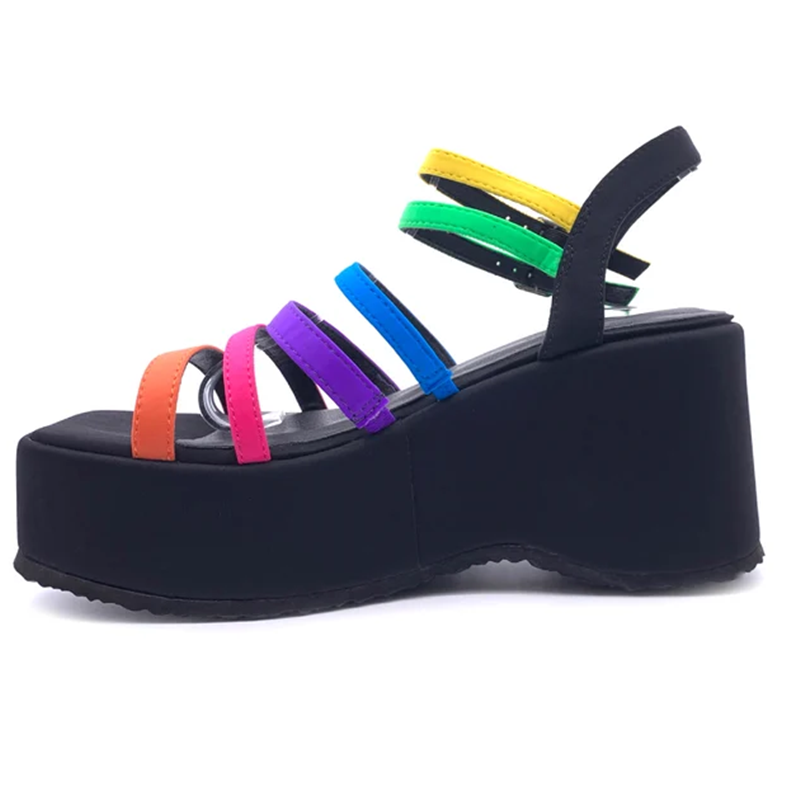 Narrow Band Mized Colors Sanda - огляд і ціна Casual Sandal Leather
