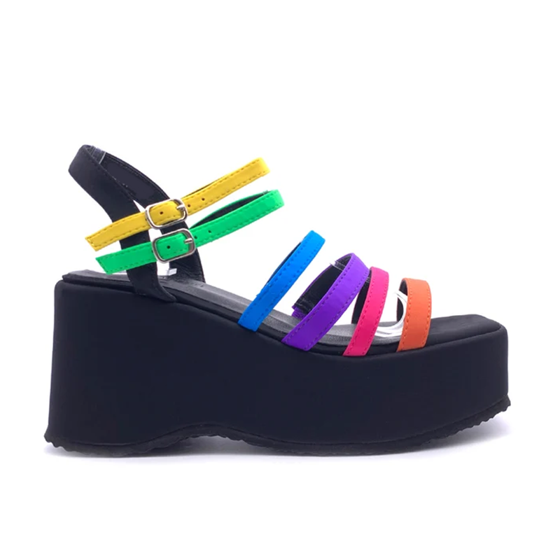 Narrow Band Mized Colors Sanda - огляд і ціна Casual Sandal Leather
