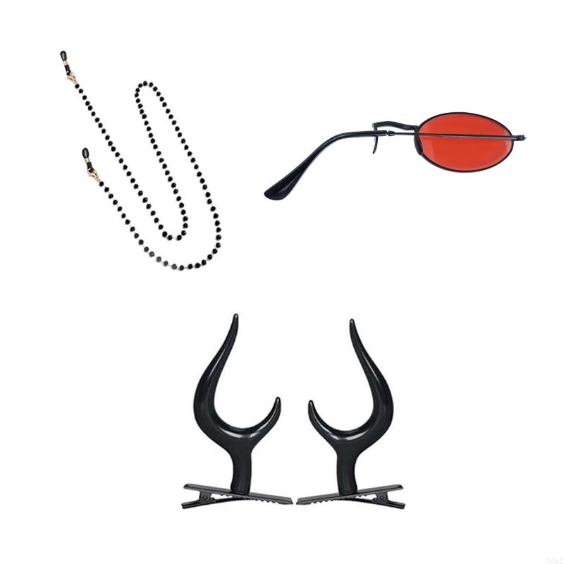 DXAE Devil Horns Hair Clips Mo - огляд і ціна Sunglass Retainer Cord