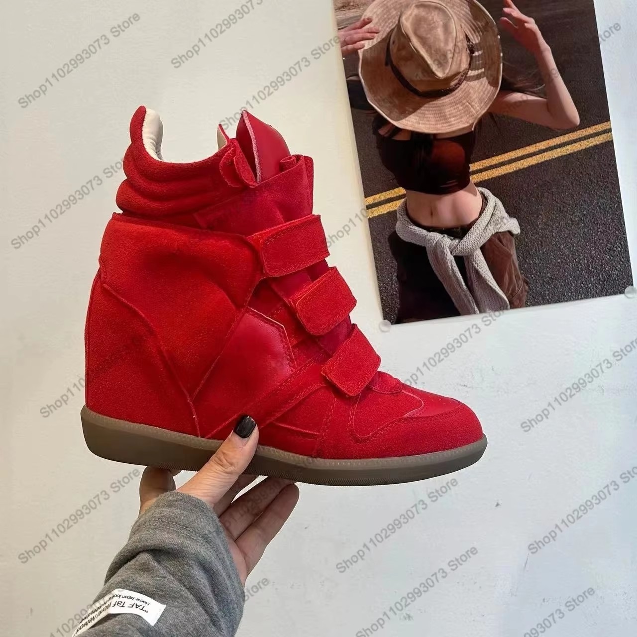 Women Hidden Wedge Heel High‑T - огляд і ціна Casual Sandal Leather
